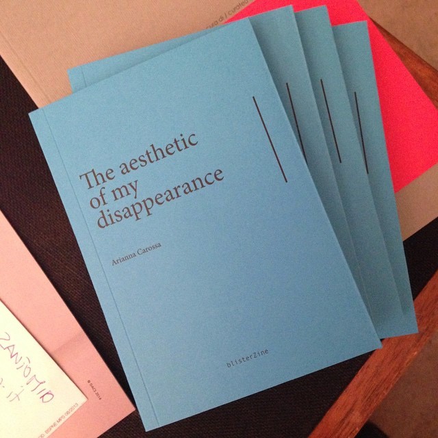 Arianna Carossa: The aesthetic of my disappearance